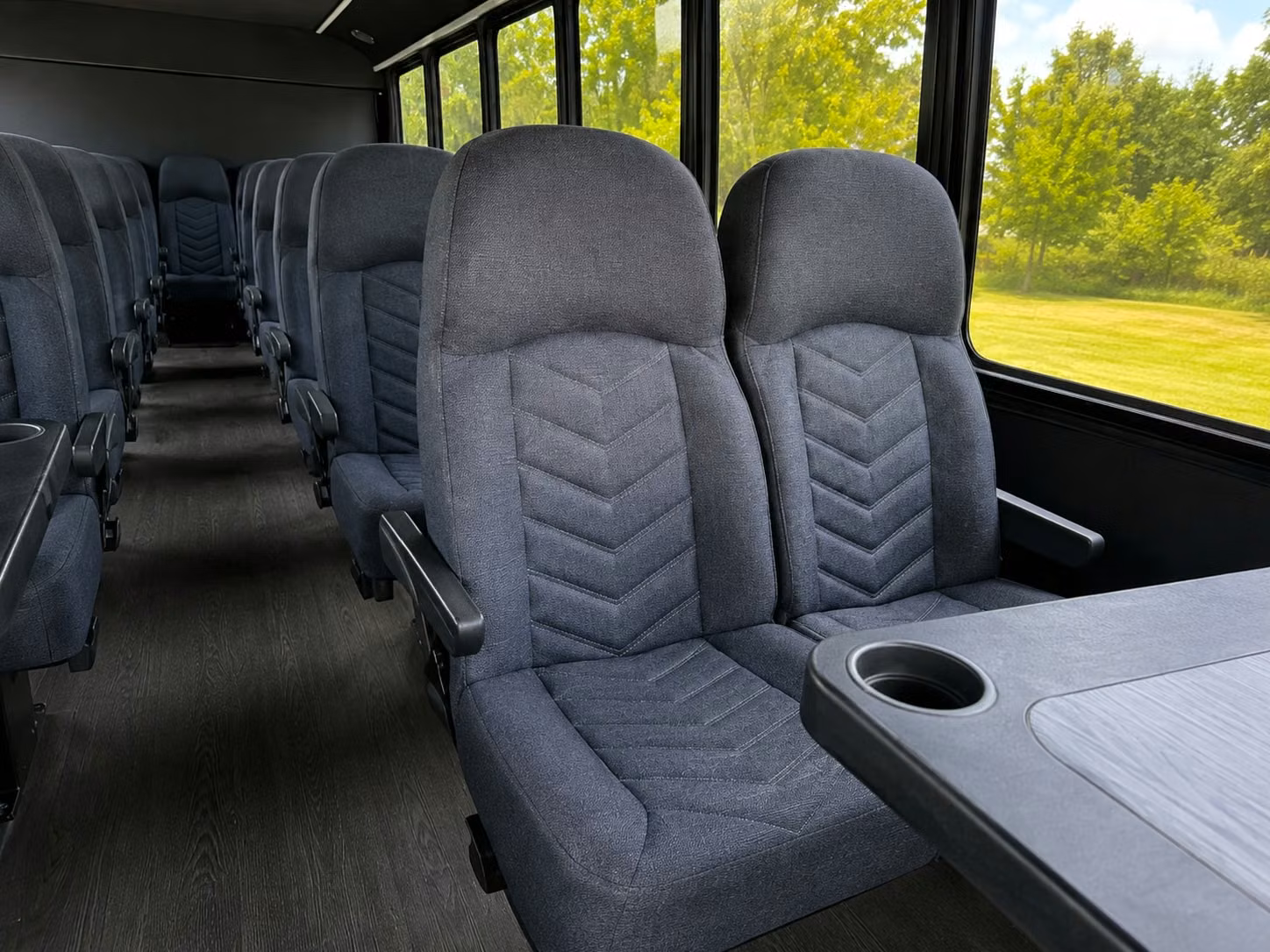 15 passenger minibus interior