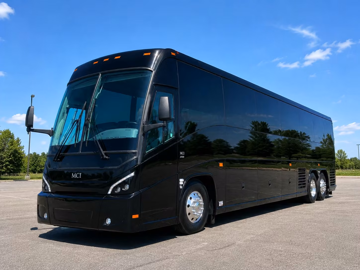 full size charter bus rentals for large livonia school groups