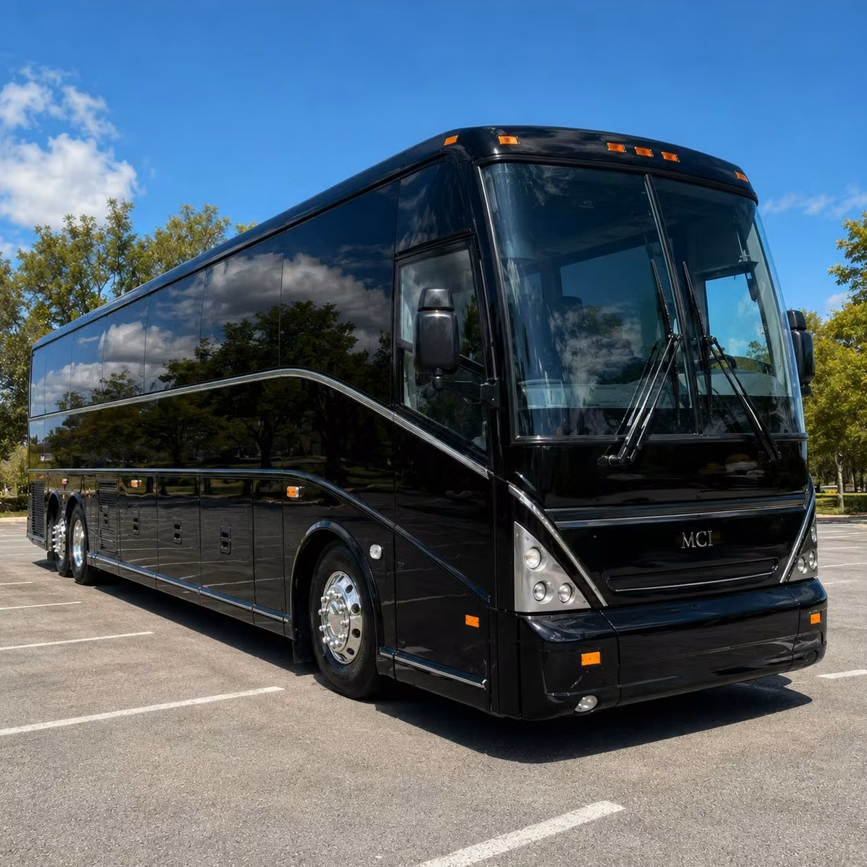 livonia 56 passenger charter bus rental