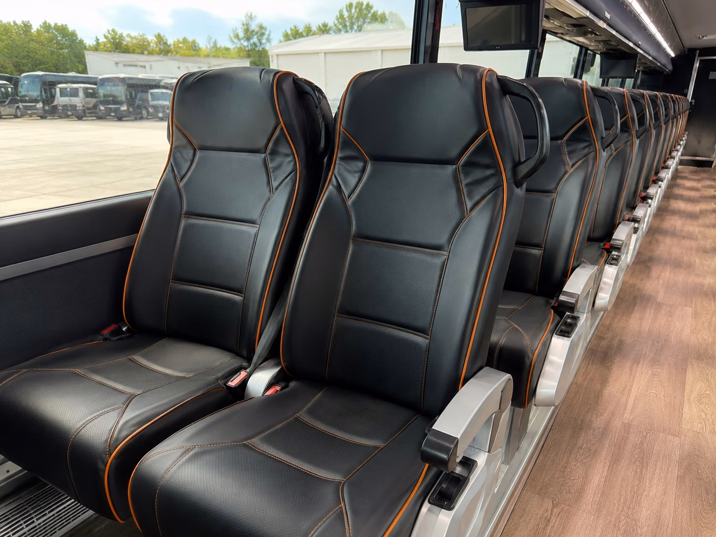 livonia charter bus interior