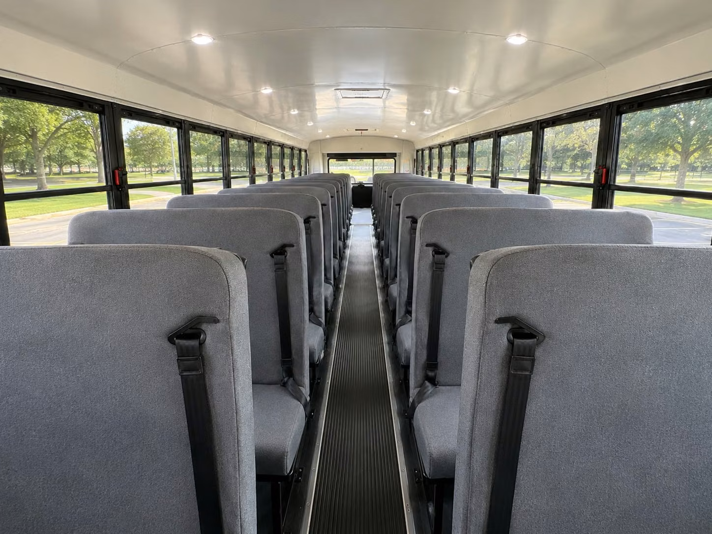 school bus inside
