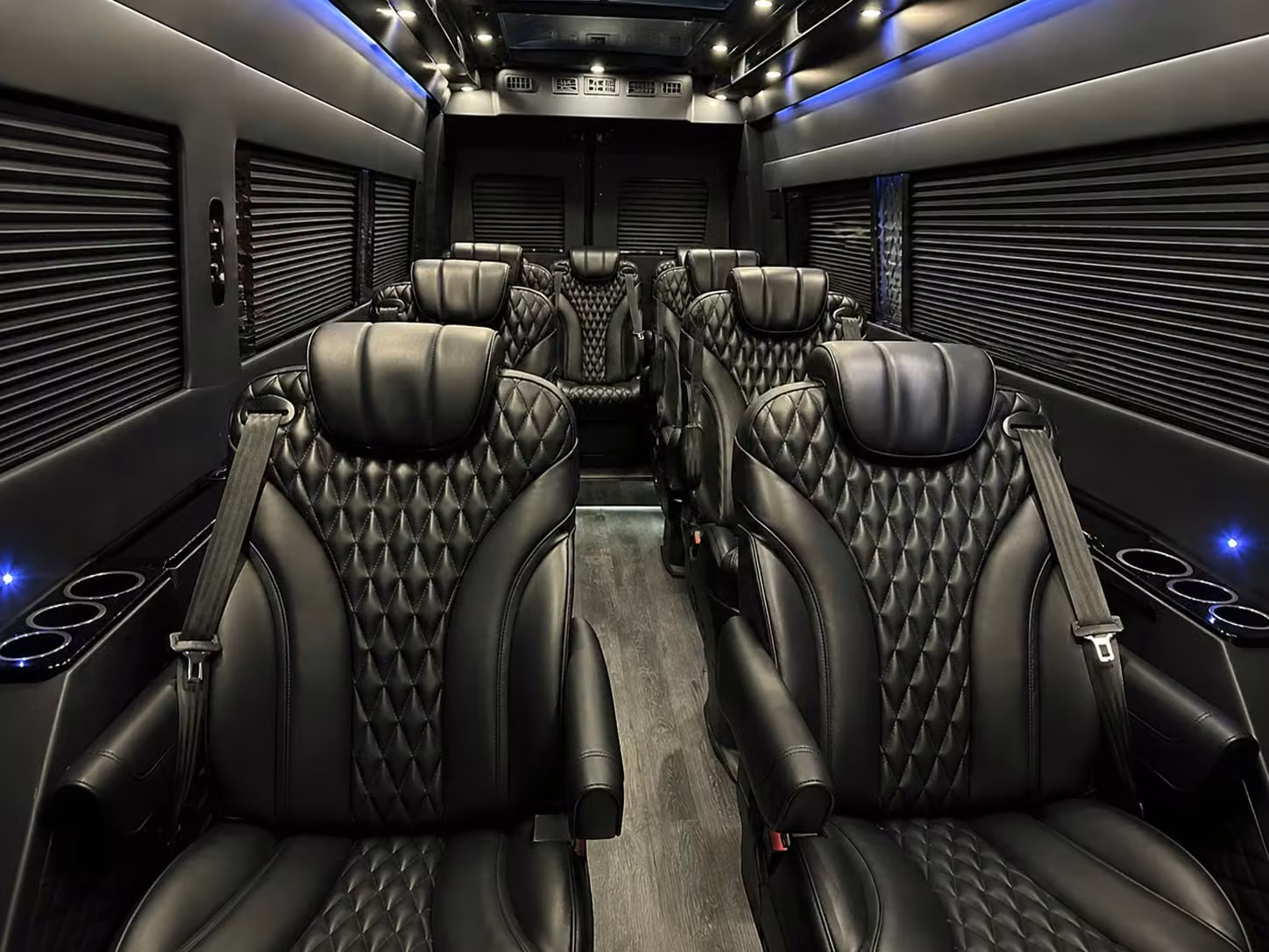 sprinter van with driver inside